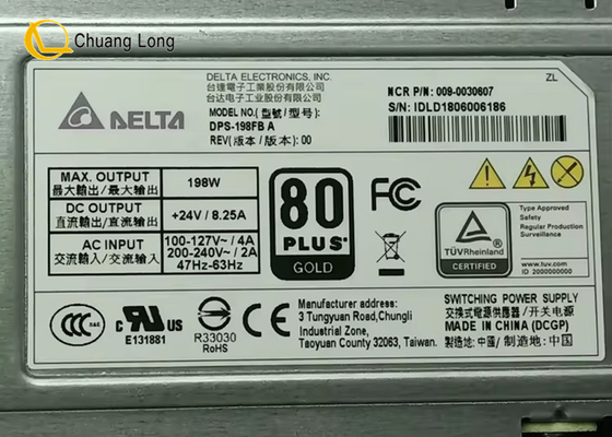 ATM Makine Parçaları NCR Güç Kaynağı 24V 198W 0090030607 009-0030607