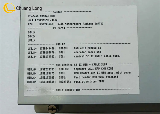 ATM Makinası Parçaları Wincor Nixdorf SWAP-PC EPC 4G DualCore E5300 TPMen 01750235485 1750235485