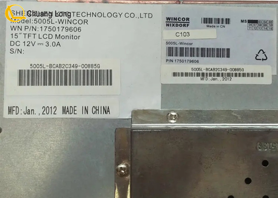 ATM Makine Parçaları Wincor PC280 15 &quot; TFT LCD Monitör Ekranı 01750179606 1750179606