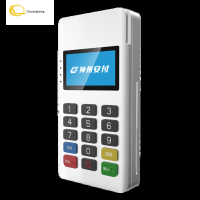 ANFU AF60S Minipos MPOS Kaydırmalı Pos Satın Alma Terminali EMV PCI Temassız 4 Sinyal Işığı İle
