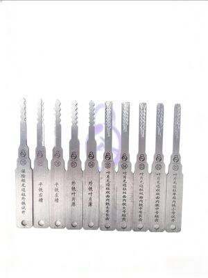 C sınıfı Kasalar, Araba/motosiklet ve Trafik Kilitleri için 10 parçalı Usta Seti