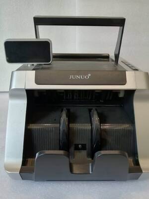 JUNUO C05 Banka Makinesi Para Sayma Makinesi Dedektörü Siyah LED Ekranlı