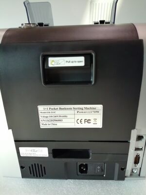 1+1 Cep Tipi Banknot Ayıklama Makinesi Para Sayma Makinesi Dedektörü Siyah LED Ekranlı LK22025060003