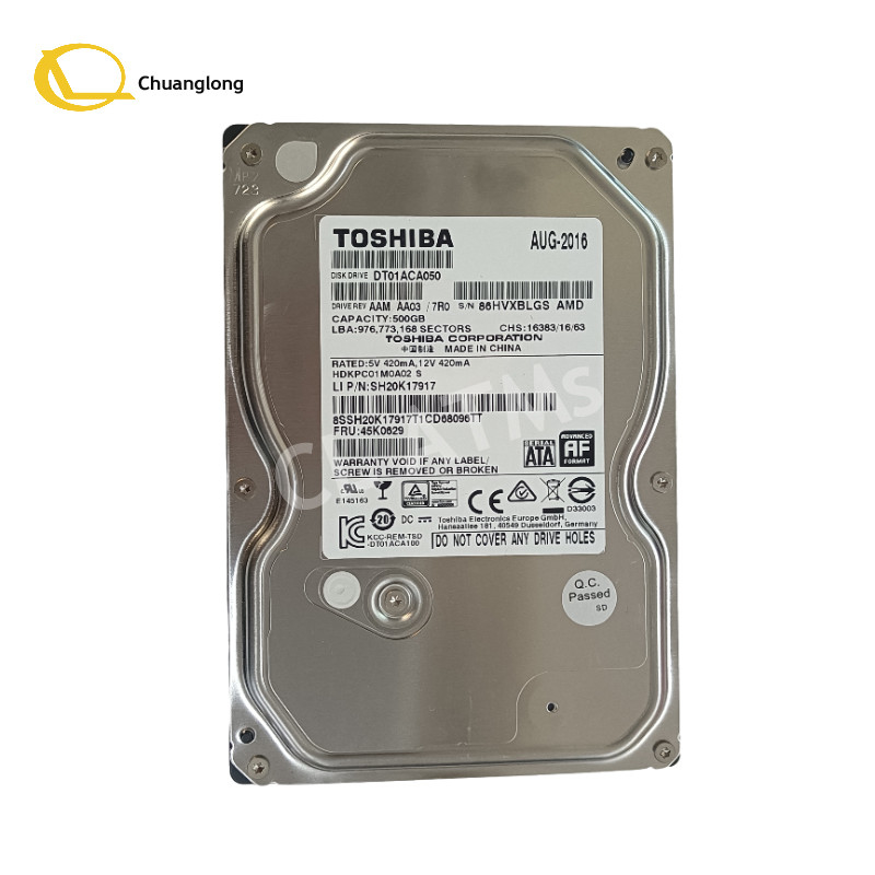 ATM Kiosk Parçaları Toshiba DT01ABA100V 1TB SATA 3.5 Sabit sürücü Düşük Güçlü Sabit sürücü PC için