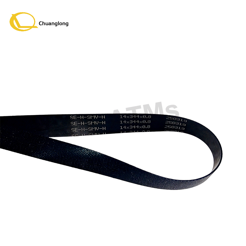 14x344x0.8mm ATM Yedek Parçaları Hyosung GCDU Küçük Besleme Kayışı Hyosung Tranax Hitachi 2K Para Dağıtıcı Kayışı