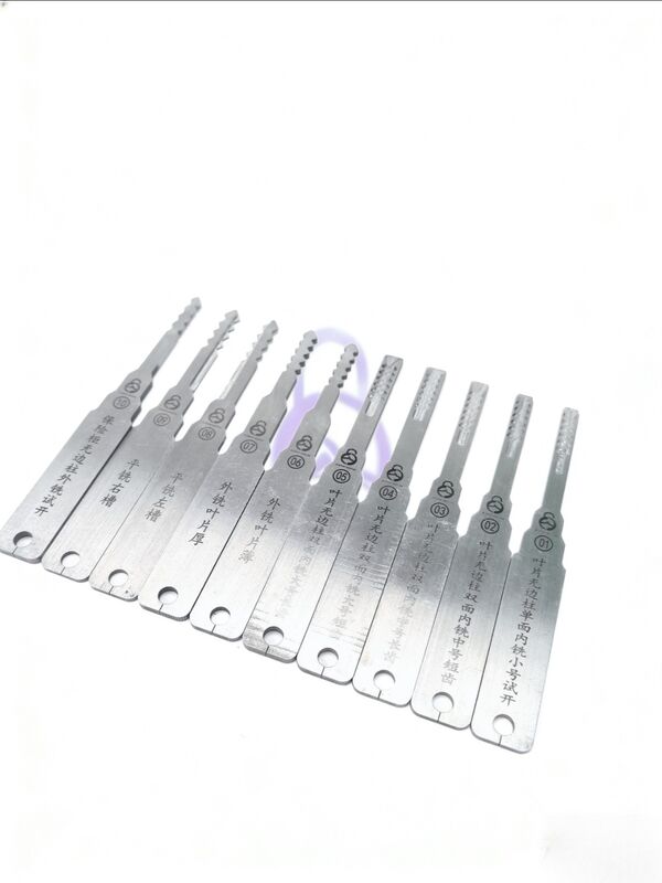 C sınıfı Kasalar, Araba/motosiklet ve Trafik Kilitleri için 10 parçalı Usta Seti