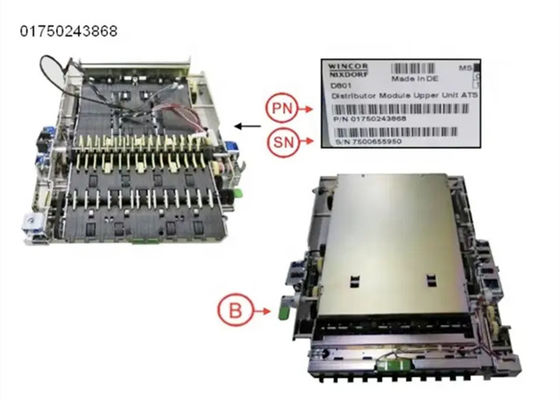 İyi fiyat ATM makinesinin parçaları Wincor dağıtım modülü Üst birim ATS 01750243868 1750243868 çevrimiçi