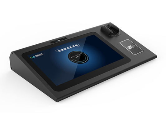 İyi fiyat Masaüstü Çok - Modal Biyometrik Akıllı Parmak Ven Tanıma / Yüz IC Kart Tanıma Terminali çevrimiçi